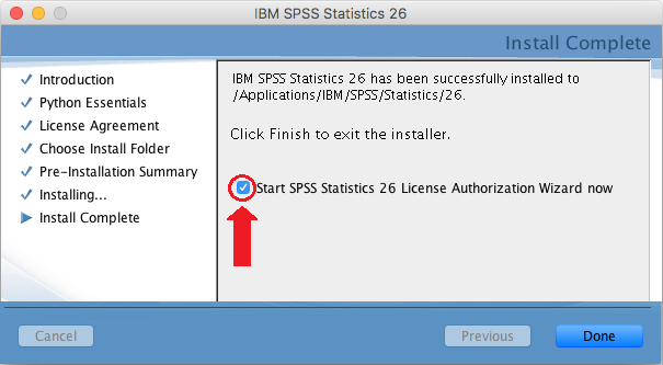 ibm spss statistics license authorization wizard mac