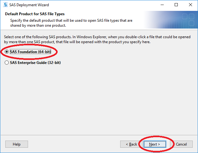 SAS 9.4 Install Default Product For SAS File Types