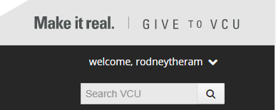 How the former myVCU portal displayed the profile through Liferay.